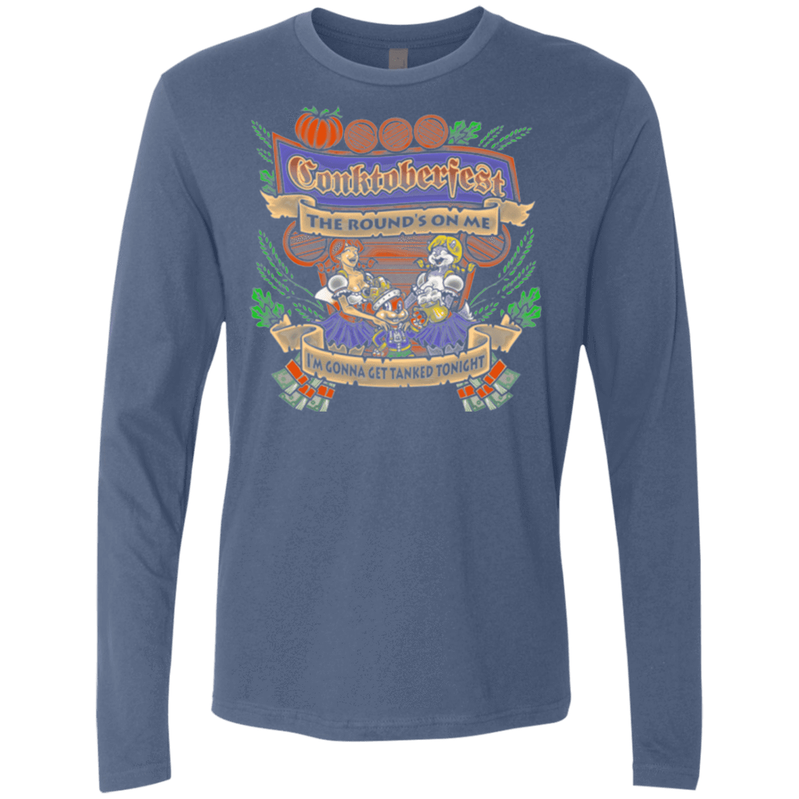 T-Shirts Indigo / Small Conktoberfest Men's Premium Long Sleeve