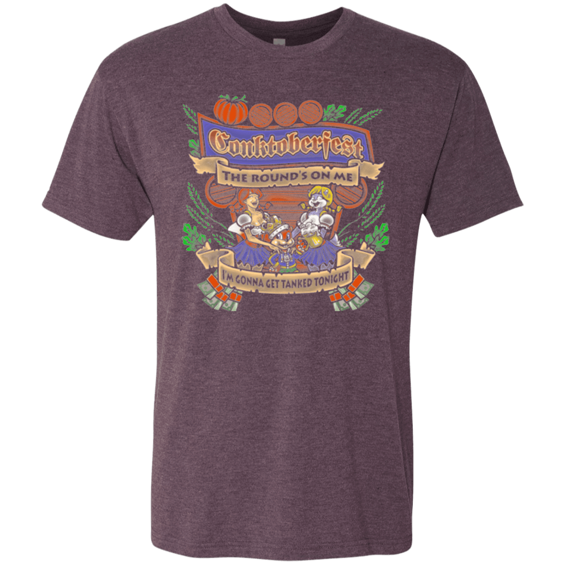 T-Shirts Vintage Purple / Small Conktoberfest Men's Triblend T-Shirt