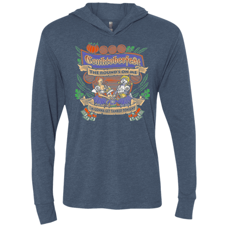 T-Shirts Indigo / X-Small Conktoberfest Triblend Long Sleeve Hoodie Tee