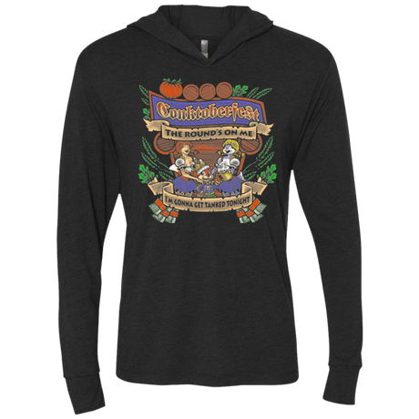 T-Shirts Vintage Black / X-Small Conktoberfest Triblend Long Sleeve Hoodie Tee