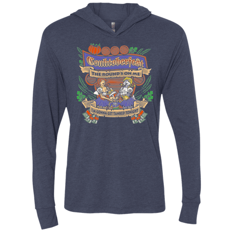 T-Shirts Vintage Navy / X-Small Conktoberfest Triblend Long Sleeve Hoodie Tee