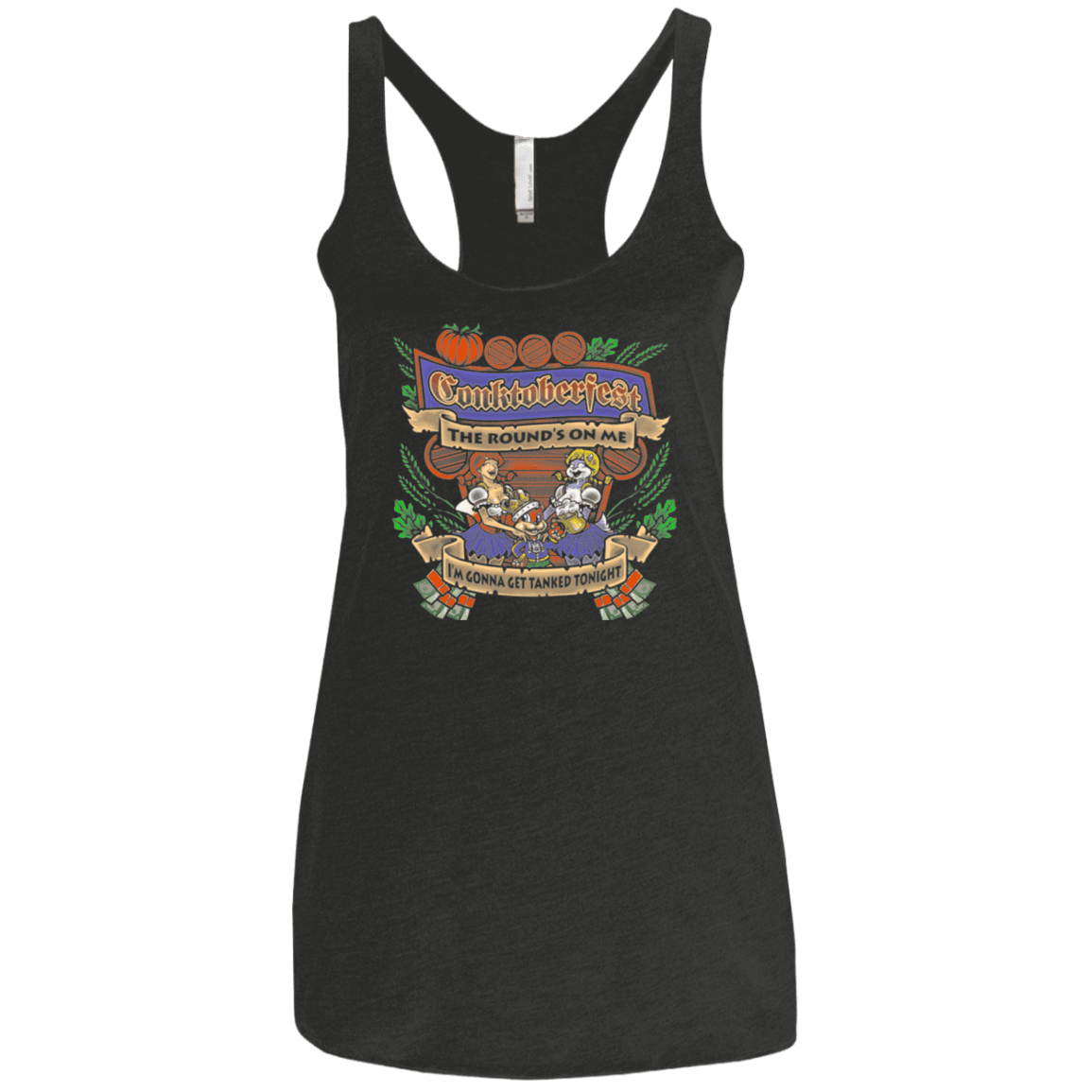 T-Shirts Vintage Black / X-Small Conktoberfest Women's Triblend Racerback Tank