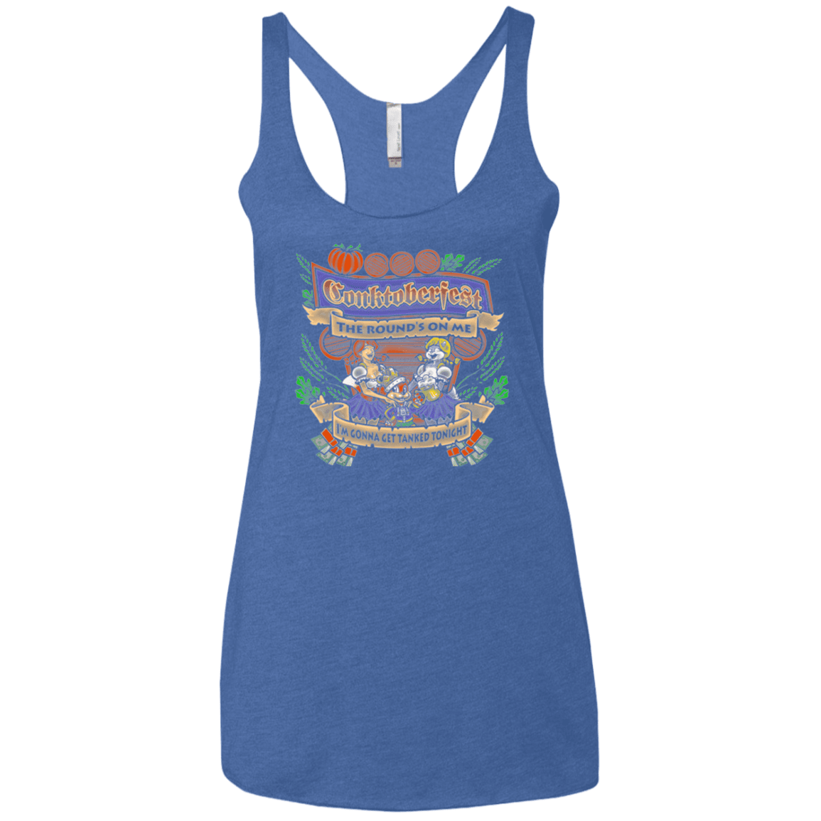 T-Shirts Vintage Royal / X-Small Conktoberfest Women's Triblend Racerback Tank