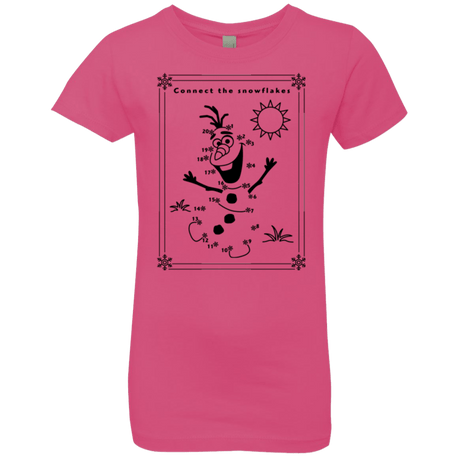 T-Shirts Hot Pink / YXS Connect the snowflakes Girls Premium T-Shirt