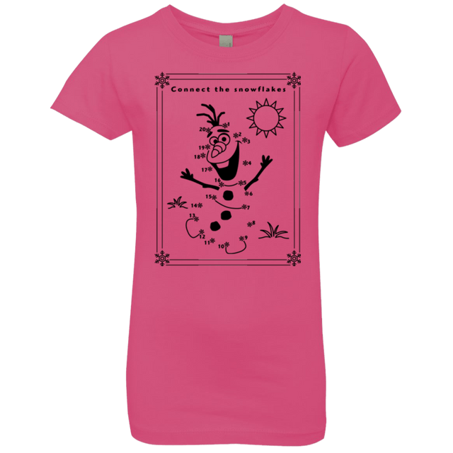 T-Shirts Hot Pink / YXS Connect the snowflakes Girls Premium T-Shirt