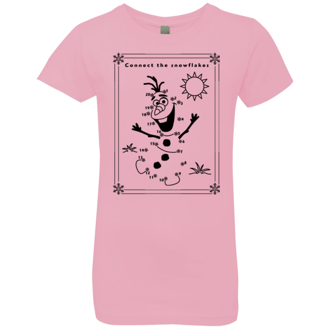 T-Shirts Light Pink / YXS Connect the snowflakes Girls Premium T-Shirt
