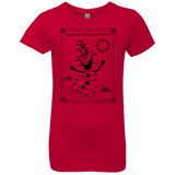 T-Shirts Red / YXS Connect the snowflakes Girls Premium T-Shirt