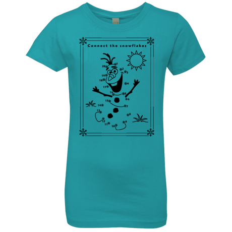 T-Shirts Tahiti Blue / YXS Connect the snowflakes Girls Premium T-Shirt