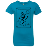 T-Shirts Turquoise / YXS Connect the snowflakes Girls Premium T-Shirt