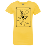 T-Shirts Vibrant Yellow / YXS Connect the snowflakes Girls Premium T-Shirt