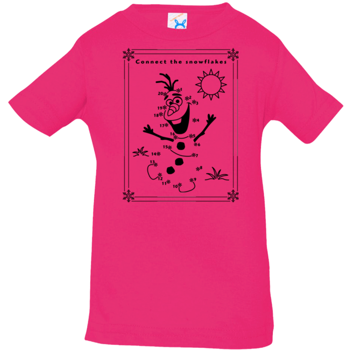 T-Shirts Hot Pink / 6 Months Connect the snowflakes Infant Premium T-Shirt