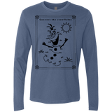 T-Shirts Indigo / Small Connect the snowflakes Men's Premium Long Sleeve