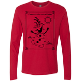 T-Shirts Red / Small Connect the snowflakes Men's Premium Long Sleeve