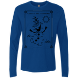 T-Shirts Royal / Small Connect the snowflakes Men's Premium Long Sleeve