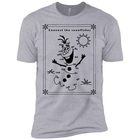 T-Shirts Heather Grey / X-Small Connect the snowflakes Men's Premium T-Shirt