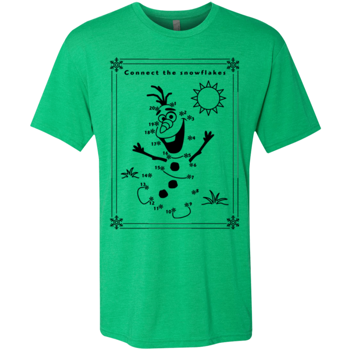 T-Shirts Envy / Small Connect the snowflakes Men's Triblend T-Shirt