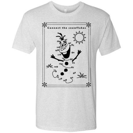 T-Shirts Heather White / Small Connect the snowflakes Men's Triblend T-Shirt