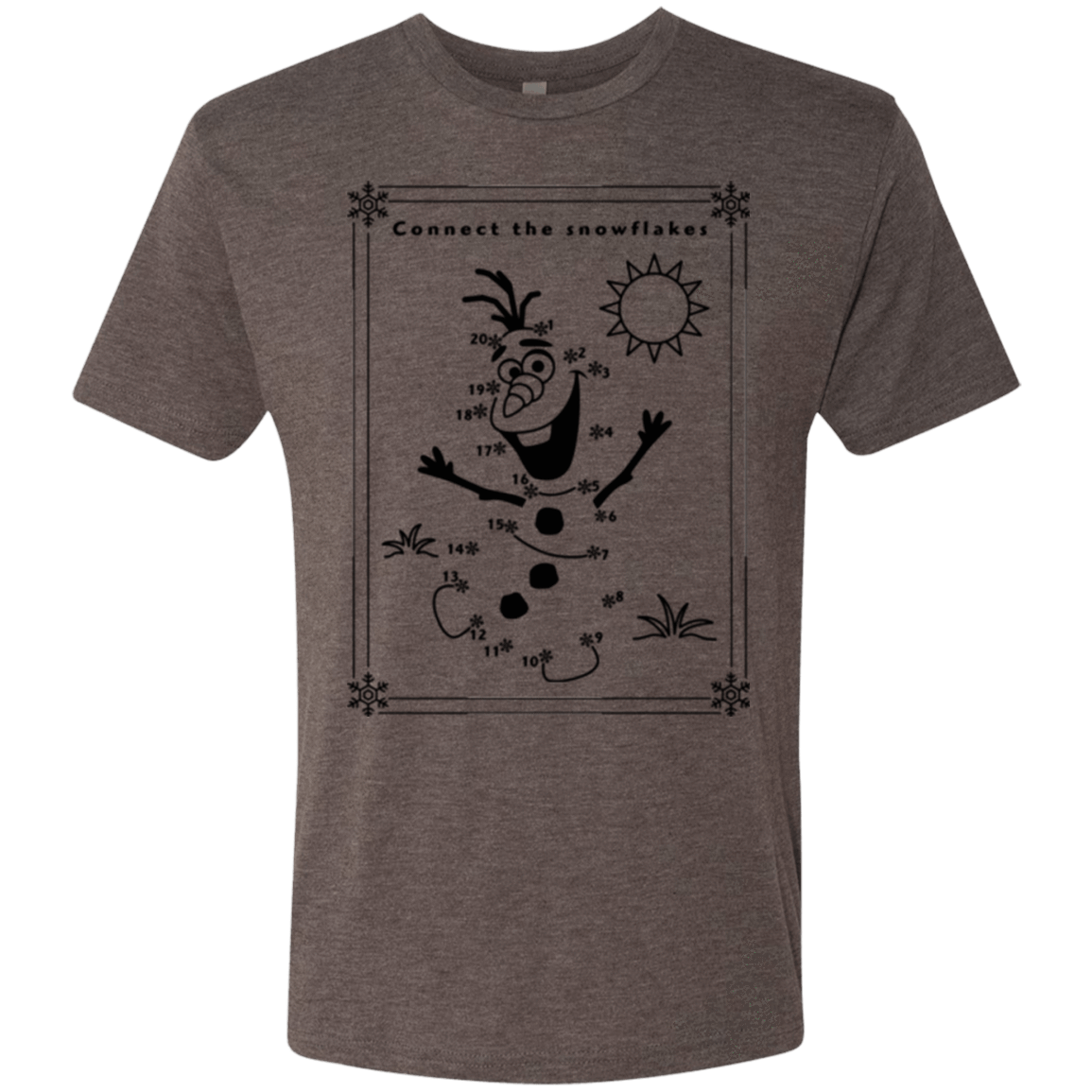 T-Shirts Macchiato / Small Connect the snowflakes Men's Triblend T-Shirt