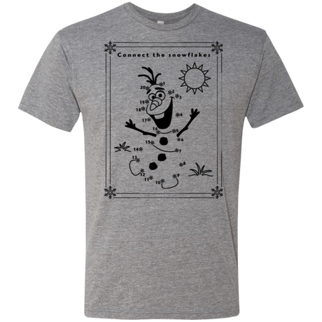 T-Shirts Premium Heather / Small Connect the snowflakes Men's Triblend T-Shirt