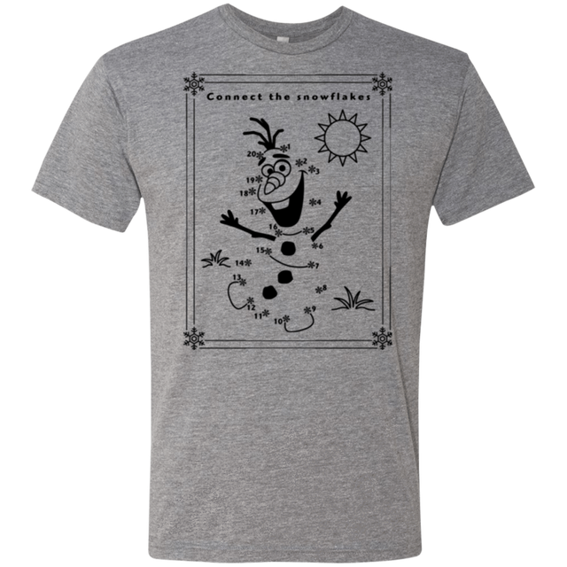 T-Shirts Premium Heather / Small Connect the snowflakes Men's Triblend T-Shirt