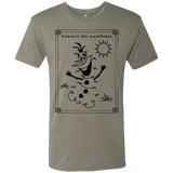 T-Shirts Venetian Grey / Small Connect the snowflakes Men's Triblend T-Shirt
