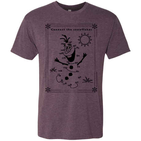 T-Shirts Vintage Purple / Small Connect the snowflakes Men's Triblend T-Shirt