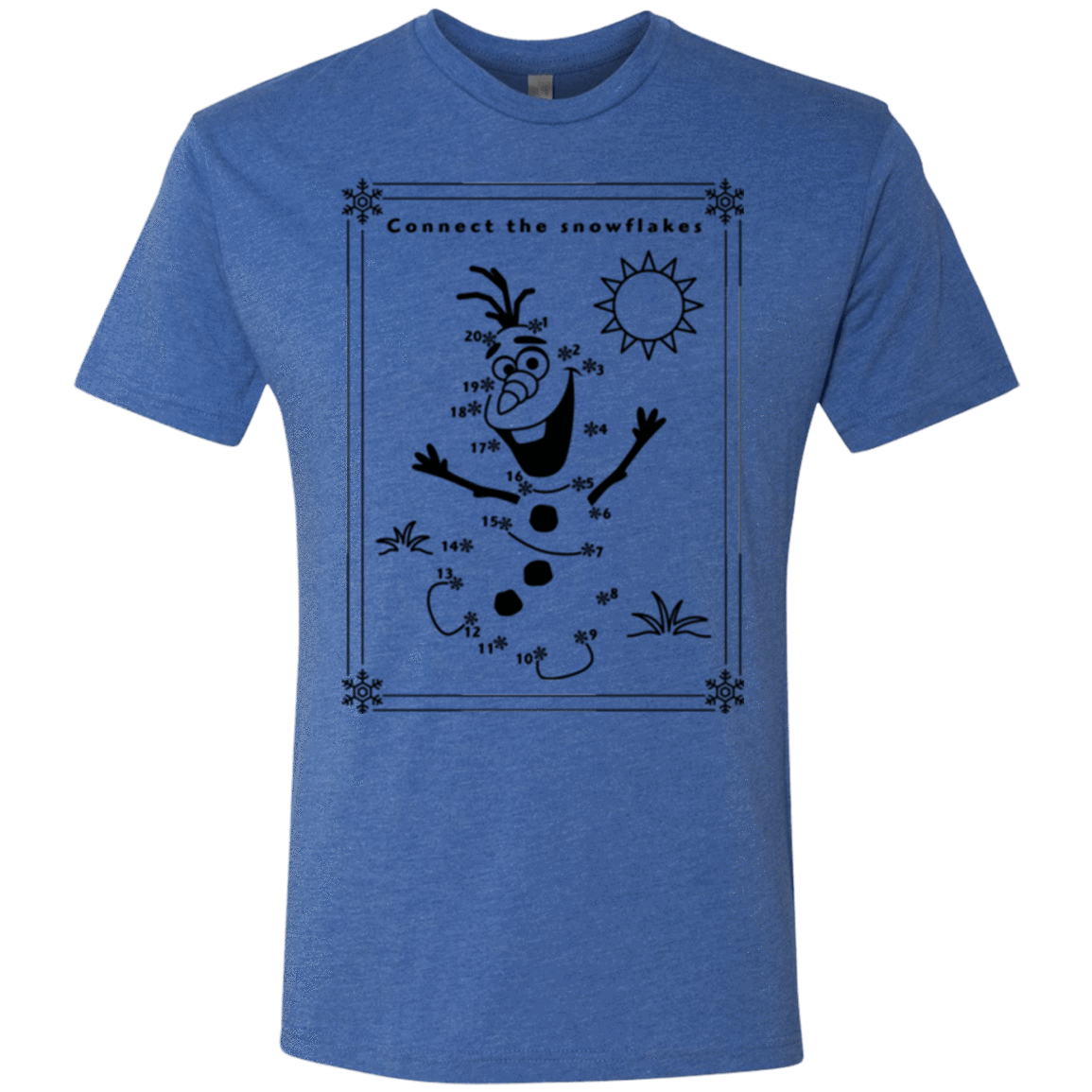 T-Shirts Vintage Royal / Small Connect the snowflakes Men's Triblend T-Shirt