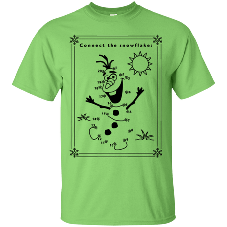 T-Shirts Lime / Small Connect the snowflakes T-Shirt