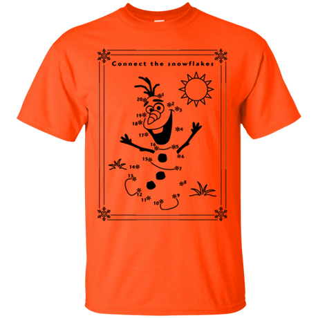 T-Shirts Orange / Small Connect the snowflakes T-Shirt