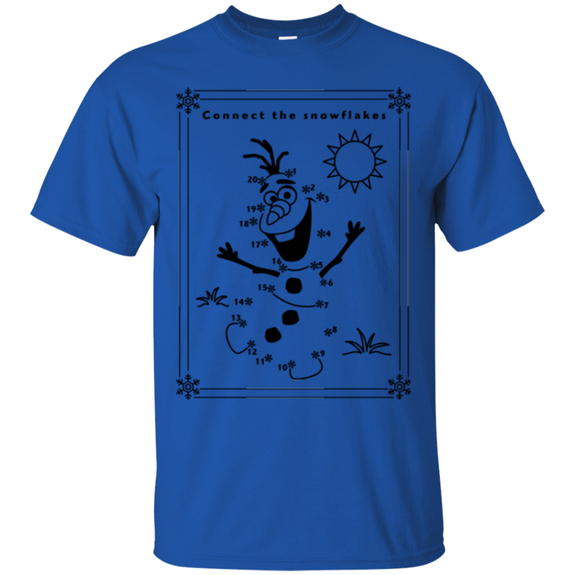 T-Shirts Royal / Small Connect the snowflakes T-Shirt