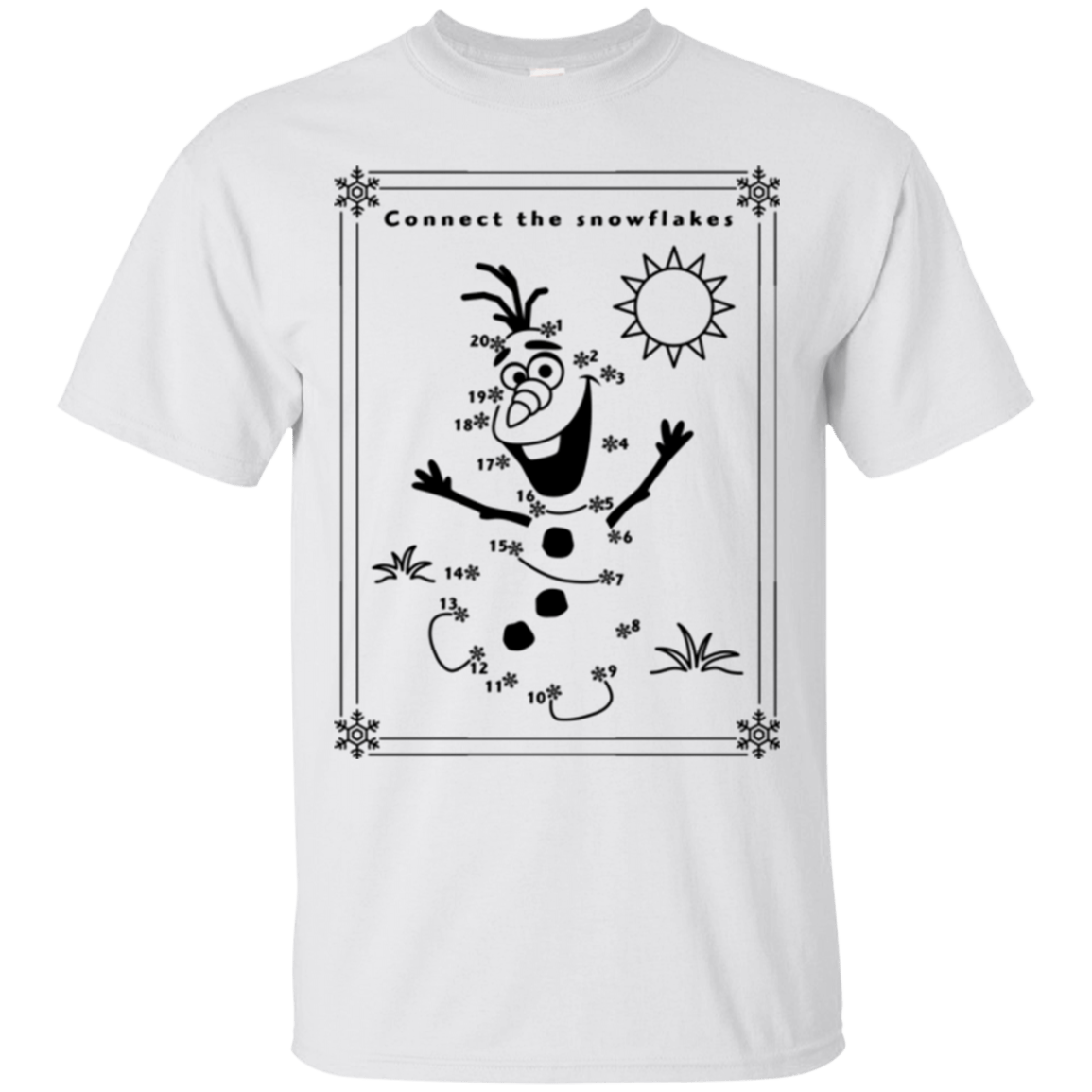 T-Shirts White / Small Connect the snowflakes T-Shirt