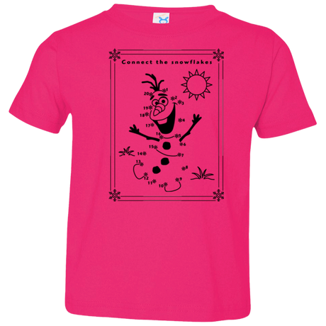 T-Shirts Hot Pink / 2T Connect the snowflakes Toddler Premium T-Shirt