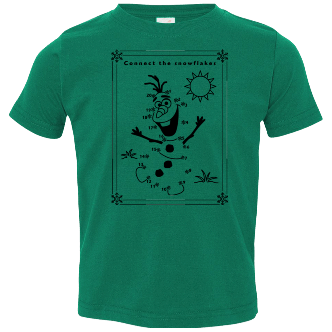 T-Shirts Kelly / 2T Connect the snowflakes Toddler Premium T-Shirt