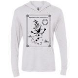 T-Shirts Heather White / X-Small Connect the snowflakes Triblend Long Sleeve Hoodie Tee