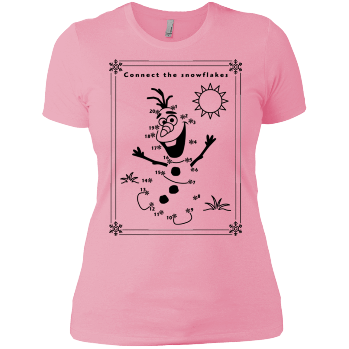 T-Shirts Light Pink / X-Small Connect the snowflakes Women's Premium T-Shirt