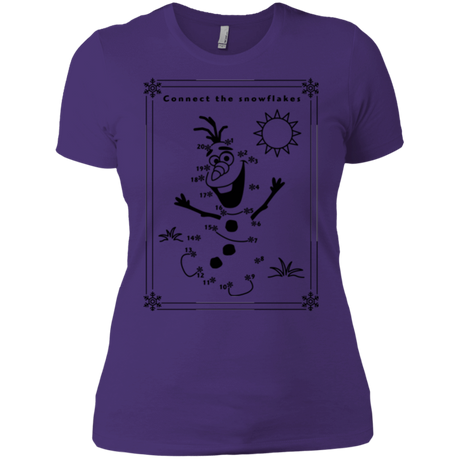 T-Shirts Purple / X-Small Connect the snowflakes Women's Premium T-Shirt