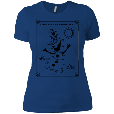 T-Shirts Royal / X-Small Connect the snowflakes Women's Premium T-Shirt