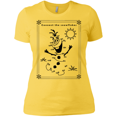 T-Shirts Vibrant Yellow / X-Small Connect the snowflakes Women's Premium T-Shirt