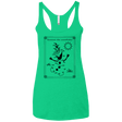 T-Shirts Envy / X-Small Connect the snowflakes Women's Triblend Racerback Tank