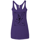 T-Shirts Purple / X-Small Connect the snowflakes Women's Triblend Racerback Tank