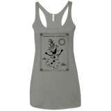T-Shirts Venetian Grey / X-Small Connect the snowflakes Women's Triblend Racerback Tank