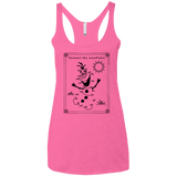 T-Shirts Vintage Pink / X-Small Connect the snowflakes Women's Triblend Racerback Tank
