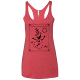 T-Shirts Vintage Red / X-Small Connect the snowflakes Women's Triblend Racerback Tank