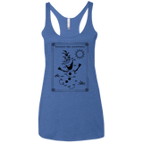 T-Shirts Vintage Royal / X-Small Connect the snowflakes Women's Triblend Racerback Tank