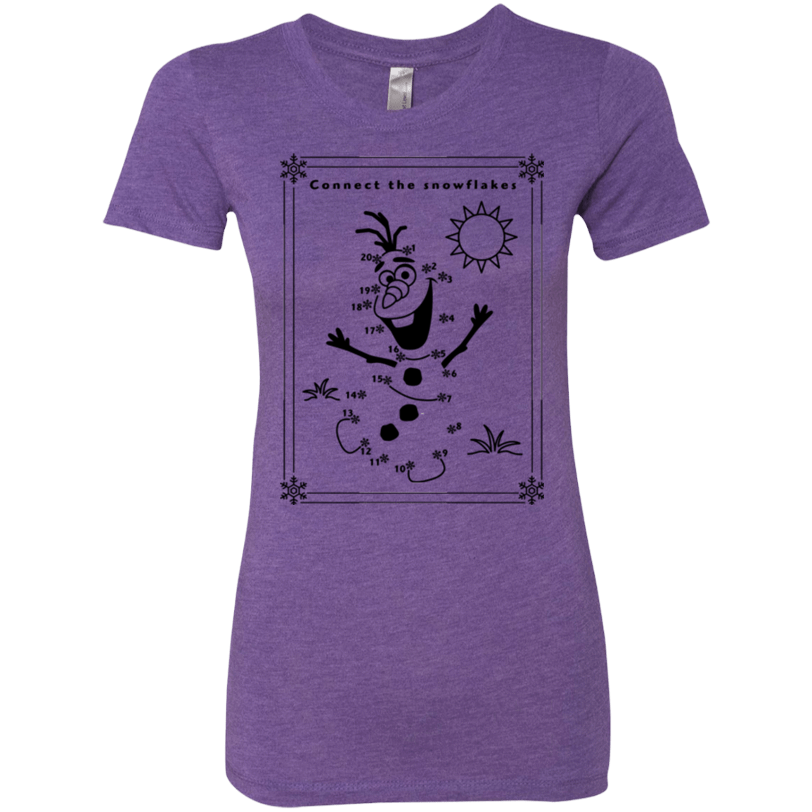 T-Shirts Purple Rush / Small Connect the snowflakes Women's Triblend T-Shirt