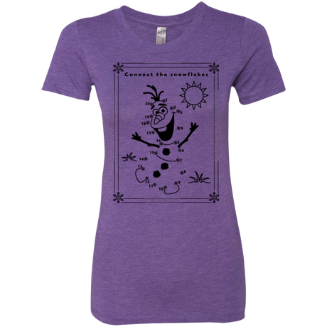 T-Shirts Purple Rush / Small Connect the snowflakes Women's Triblend T-Shirt