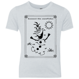 T-Shirts Heather White / YXS Connect the snowflakes Youth Triblend T-Shirt