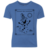 T-Shirts Vintage Royal / YXS Connect the snowflakes Youth Triblend T-Shirt