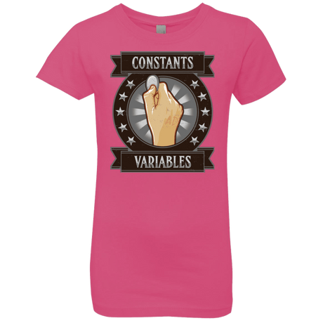 T-Shirts Hot Pink / YXS CONSTANTS AND VARIABLES Girls Premium T-Shirt