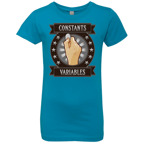 T-Shirts Turquoise / YXS CONSTANTS AND VARIABLES Girls Premium T-Shirt